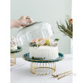 Transparent Glass Cover Cake Tray